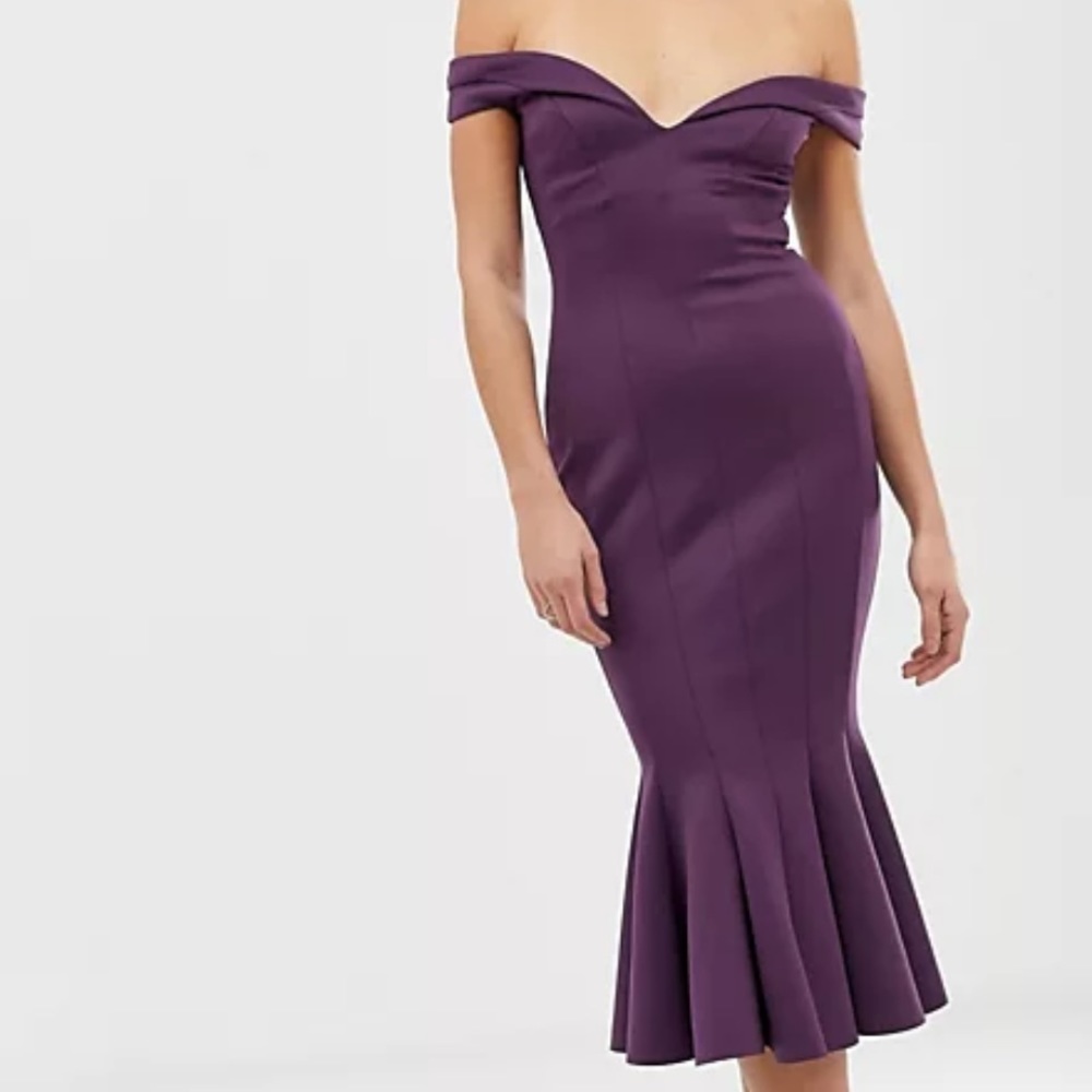 ASOS design tall seamed Bardot US8
